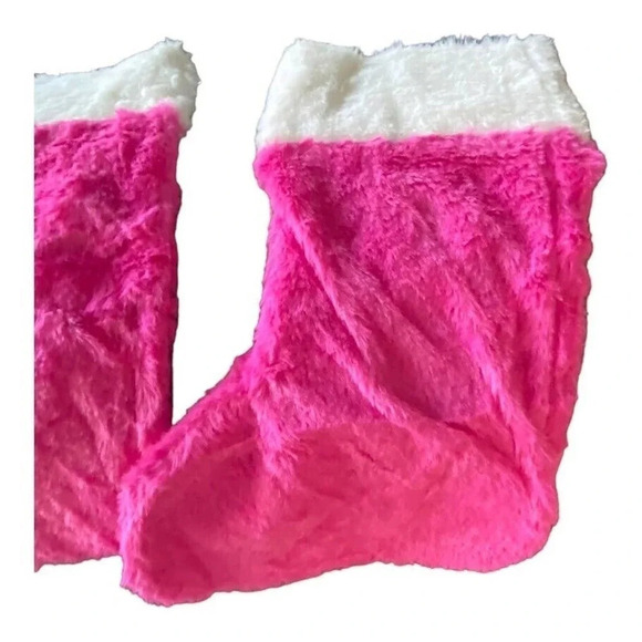 Arts Crafts Bundle of 6 Pink Hanging Stockings Christmas Colorful Party Holiday - Picture 8 of 9